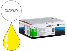 [74C20Y0] TONER LEXMARK LASER 74C20Y0 CX725DE / CS720DE / CS725DE AMARILLO 3000 PAGINAS
