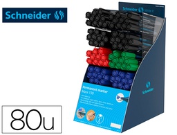 [SH304922] ROTULADOR SCHNEIDER MAXX 130 PERMANENTE PUNTA REDONDA 1-3 MM RECICLADO 95% EXP.80 UNIDADES STDAS. 218X315X168 MM