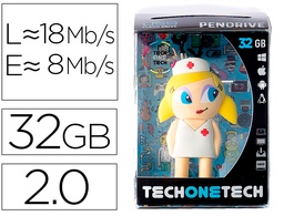 [TEC5038B-32] MEMORIA USB TECH ON TECH ENFERMERA KITTY 32 GB