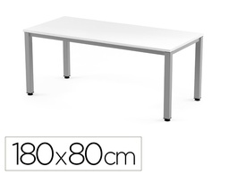 [2003AD04] MESA DE OFICINA ROCADA EXECUTIVE 2003AD04 ALUMINIO/BLANCO 180X80 CM