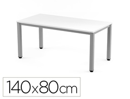 [2001AD04] MESA DE OFICINA ROCADA EXECUTIVE 2001AD04 ALUMINIO/BLANCO 140X80 CM