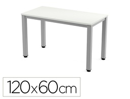 [2000AD04] MESA DE OFICINA ROCADA EXECUTIVE 2000AD04 ALUMINIO/BLANCO 120X60 CM