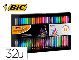 [999444] ROTULADOR BIC INTESITY COLLECTION ESTUCHE DE 32 UNIDADES COLORES SURTIDOS