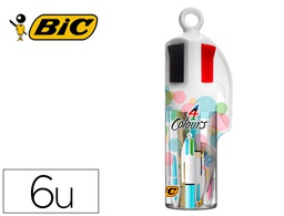 [964757] SET BIC MEGATUBO PASTEL 2 CRISTAL UP + 1 CUATRO COLORES PASTEL + 2 FLUORESCENTES GRIP PASTEL + 1 CORRECTOR MINI